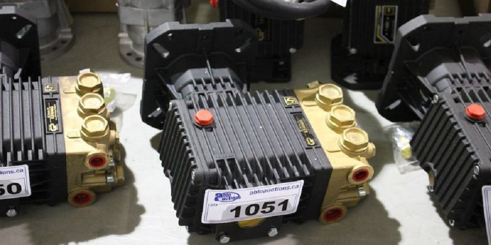 The main component, pump, in a pressure washer pump